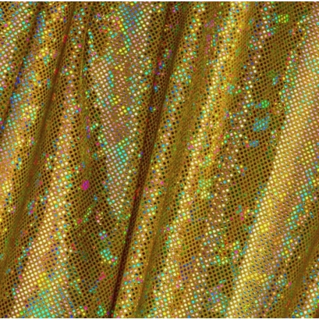 Lycra DISCO GOLD ICE HOLOGRAM